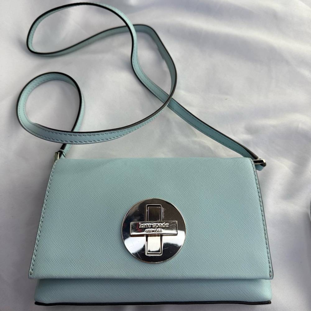 Kate Spade Sky Blue Crossbody Bag EUC